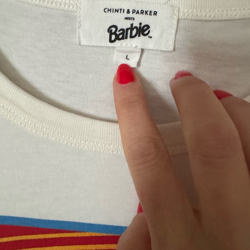 Chinti & Parker White Barbie Equestrian Tee - Picture 4 of 6
